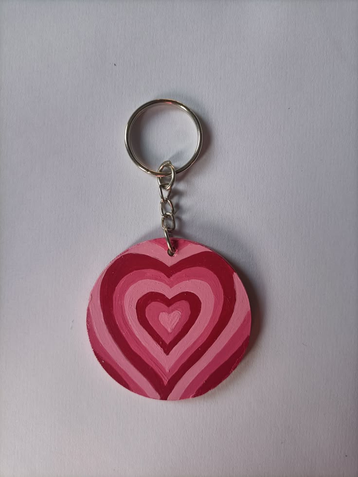 Love Layers Pink Keychain- Made to Order Custom Art